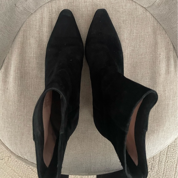JCrew Black Suede Stevie Heeled Ankle Boot - Picture 2 of 14